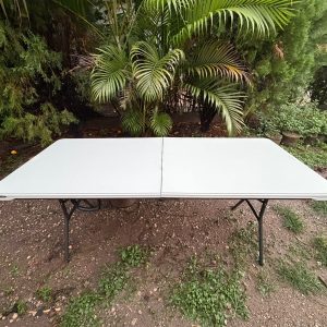 6ft White Plastic Tables